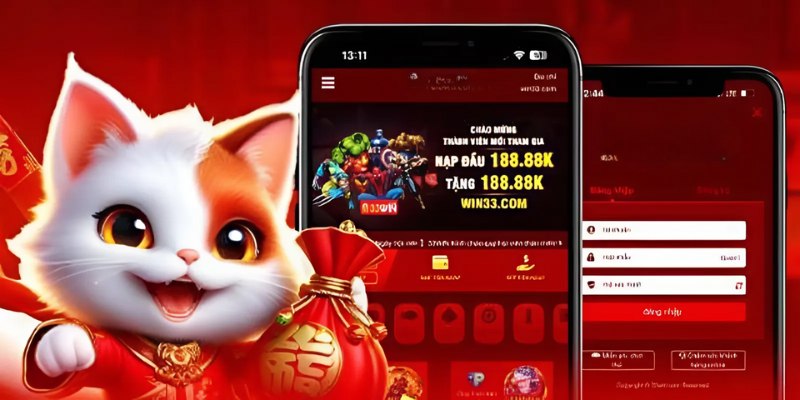 Top 5 khuyến mãi độc quyền chỉ có khi tải app 33win